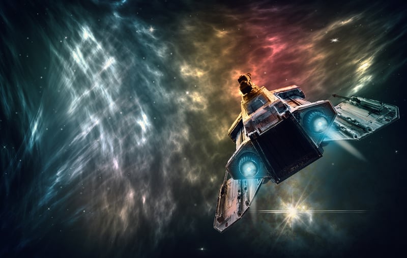 Spaceship in Galaxy
